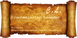Czechmeiszter Leander névjegykártya